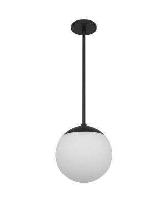 10-inch Diameter Etched Glass Globe Integrated LED Pendant