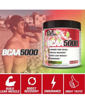 BCAAs Amino Acids Powder | BCAA Powder Post Workout Recovery Drink and Stim Free Pre Workout Energy Drink Powder | for Men | Cherry Limeade