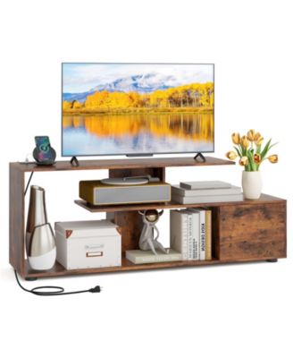 60 in Entertainment Center TV Stand with Built In Power Outlet