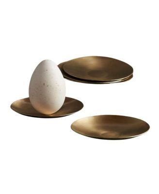 Artisan Brass Plates Extra Small - Set of 6