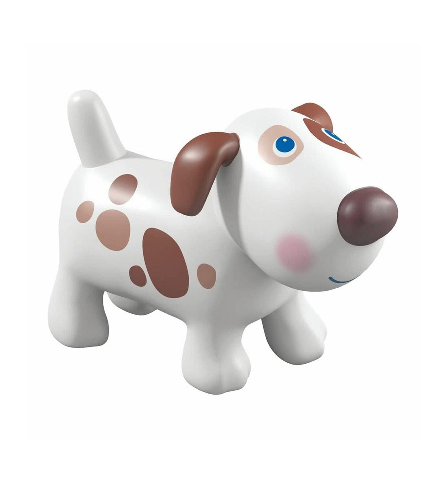 Детская фигурка Haba Lucky Dog 1.75" Figurine with Doghouse and Wooden Bones, Ages 3+, цвет: Красный — фото 2