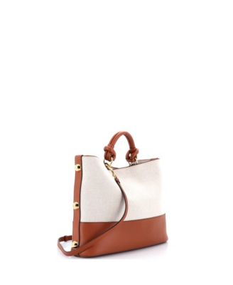 Glam Tote Bag Canvas and Leather