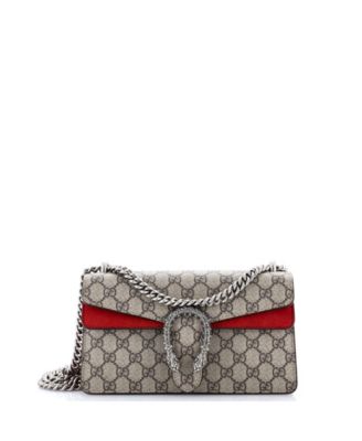 Small Dionysus Bag GG Coated Canvas with Crystal Embellished Metal