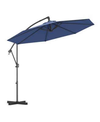 10 ft Offset Hanging Umbrella with Base and Tilt Function