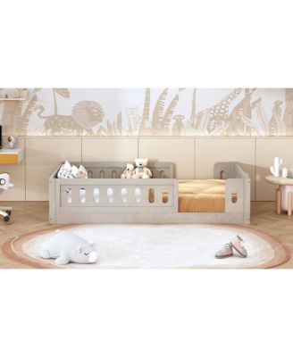 Wood Platform Bed Guardrail