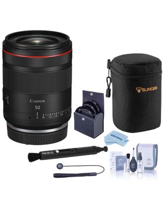 RF 50mm f/1.4 L VCM Lens, Bundle with 67mm Filter Kit, Soft Lens Case, Cleaning Kit and Microfiber Cleaning Cloth