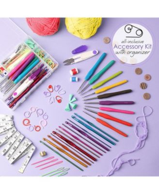 73 Piece Complete Crochet Kit for Beginners Adults & Kids