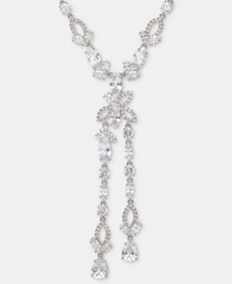 Cubic Zirconia Lariat Necklace
