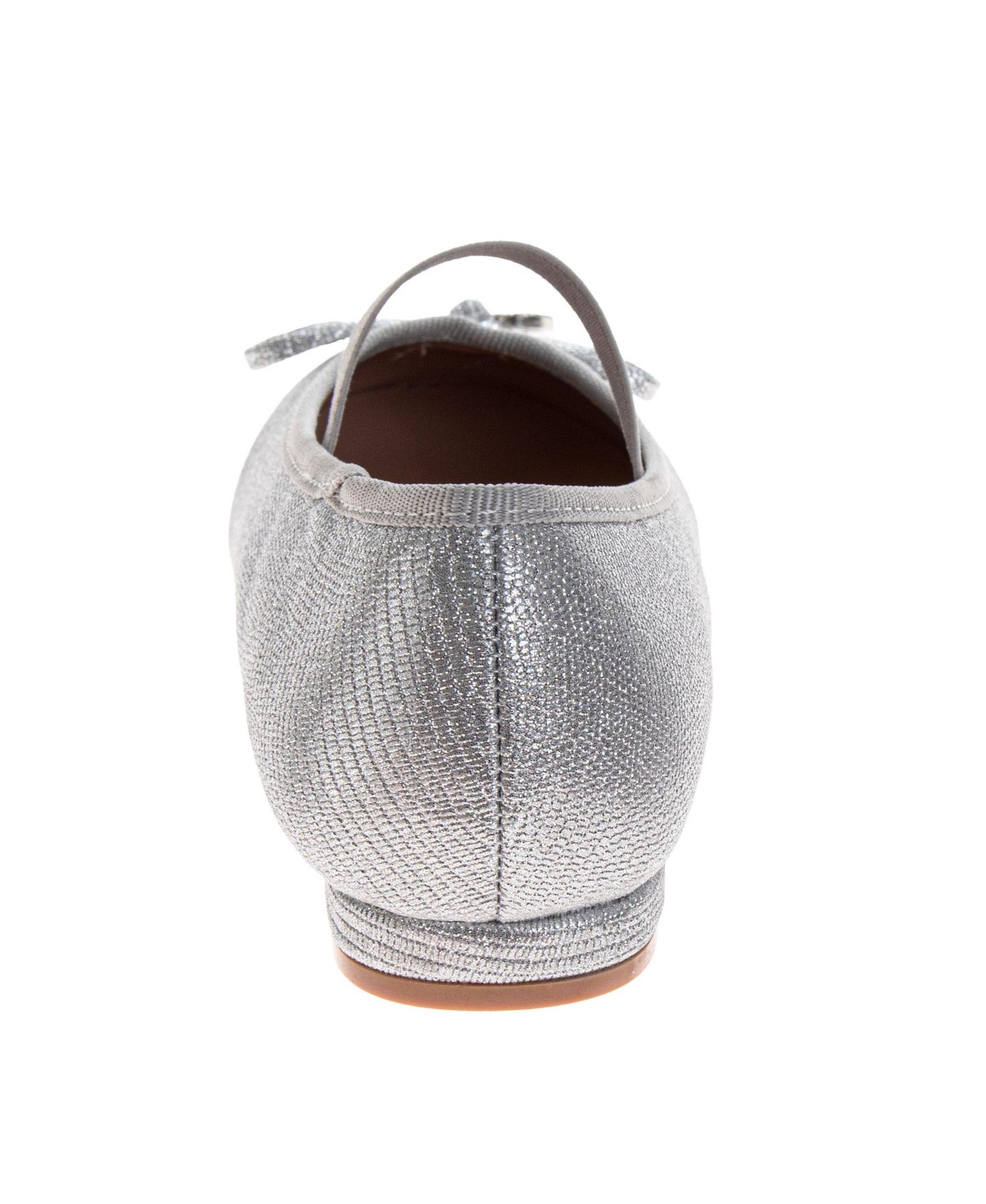 Туфли Badgley Mischka Dress Shoes Elegant Glitter Finish Classic Formal для девочек, цвет: Серебряный — фото 3