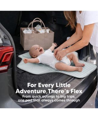 Flex Portable Changing Pad for Baby, Travel, Foldable Large Waterproof Baby Diaper Changing Mat for Diaper Bag