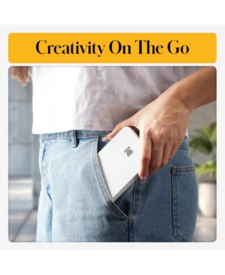 Step Slim Mobile Color Instant Photo Printer 2" x 3” (White)