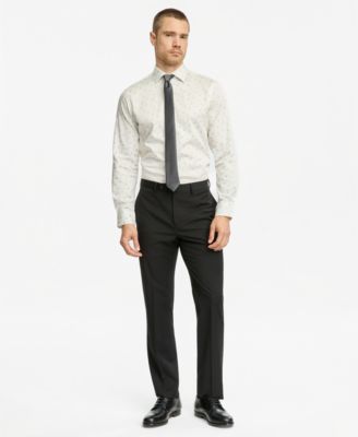 Men's Dress Shirt & Thorton Stripe Skinny Tie