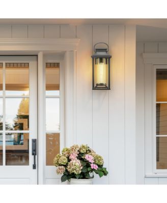 Outdoor Porch Lights, Textured Exterior Lighting Fixtures Wall Mount, Modern Outdoor Wall Sconce Lantern for House