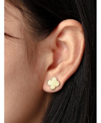 Clover Earrings Approx. 2.7 Grams 14K Gold