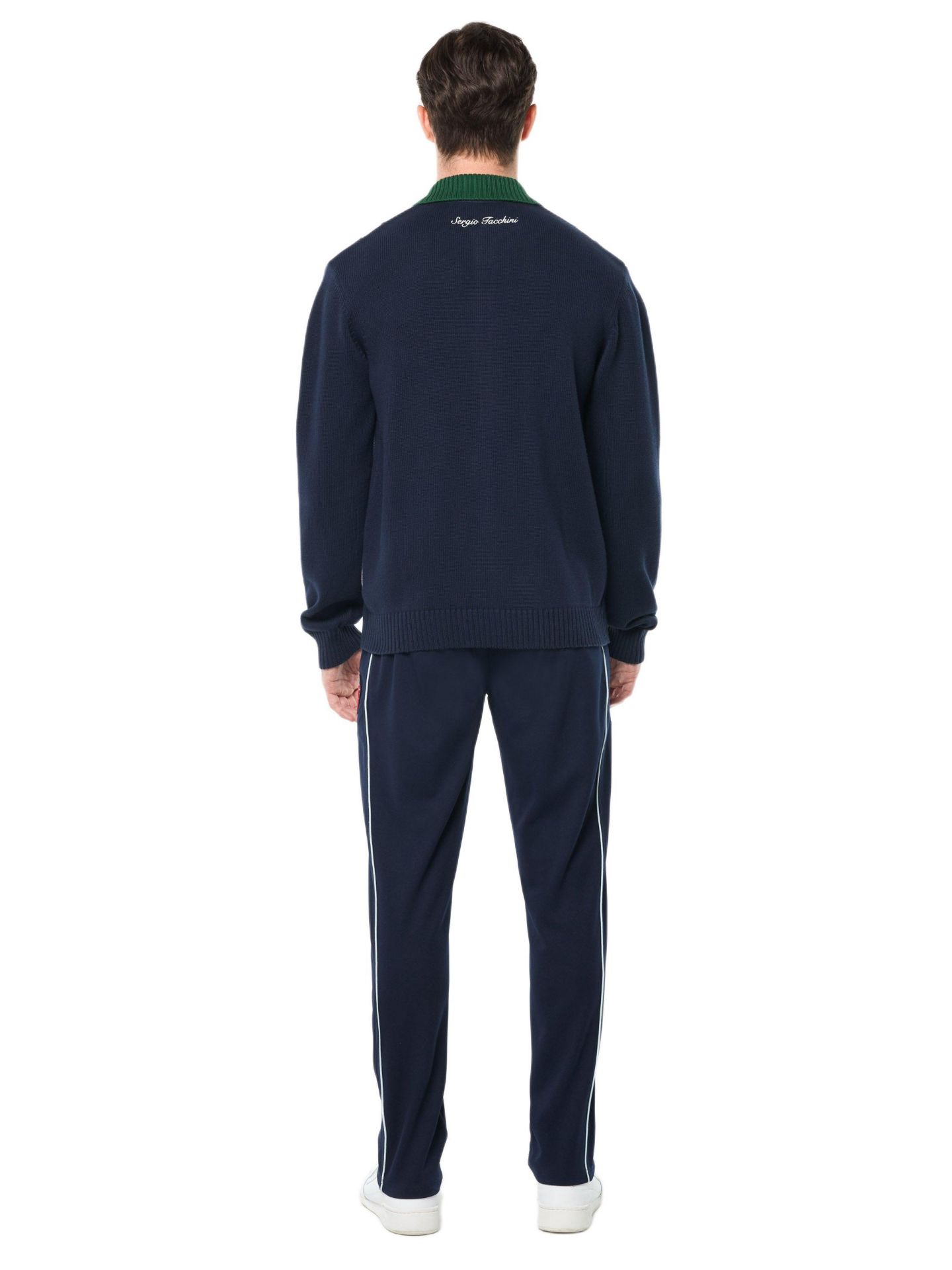 Мужской кардиган Sergio Tacchini Bruni Knit, цвет: Синий — фото 3