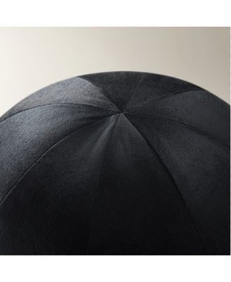 Veda Velvet Ball Pillow 12" - Black