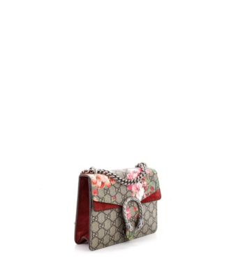 Mini Dionysus Bag Blooms Print GG Coated Canvas