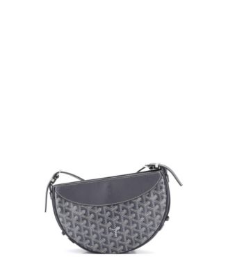 Hirondelle Shoulder Bag Coated Canvas and Leather