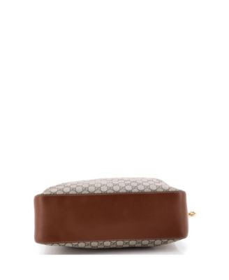 Large Chain Hobo GG Coated Canvas