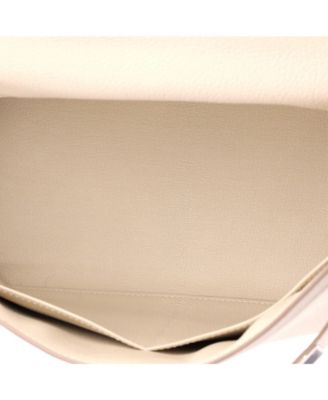 Kelly 28 Handbag Light Togo with Palladium Hardware