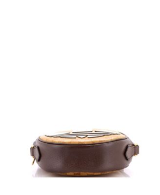 Small x adidas Ophidia Round Crossbody Bag GG Coated Canvas