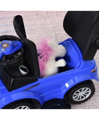 3 in 1 Push Car, Sliding Car with Horn Music Light,