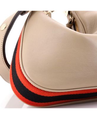 Small Attache Shoulder Bag Leather