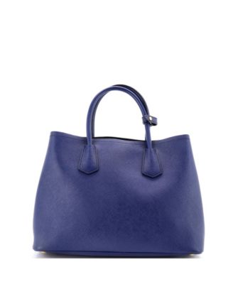 Medium Cuir Double Tote Saffiano Leather