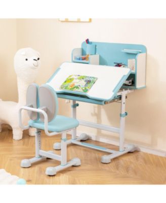 Kid's Study Desk and with Tilt Desktop and Pen Holder