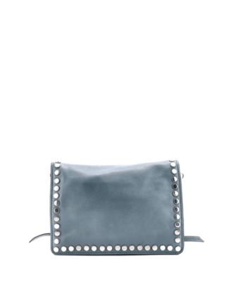 Small Etiquette Flap Bag Studded Glace Calfskin