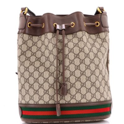 Medium Ophidia Bucket Bag GG Coated Canvas