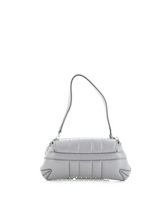 Small Horsebit Chain Shoulder Bag Vertical Quilted Leather