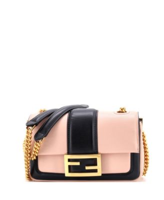 Mini Chain Baguette Bag Leather