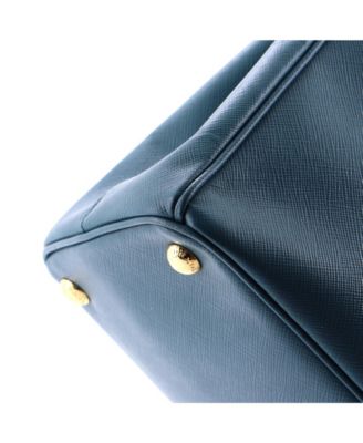 Small Double Zip Lux Tote Saffiano Leather