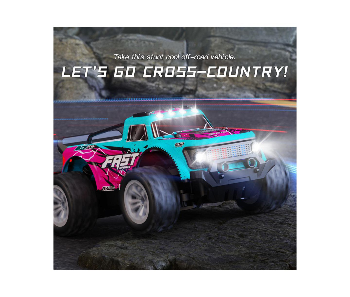 Детская игрушка Bruce & Shark 1:20 Scale KF23 Off-Road 2WD Remote Control Truck, цвет: Красный — фото 2