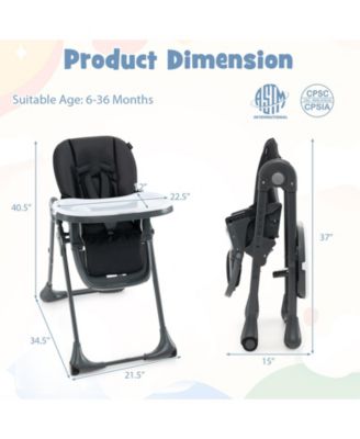 3-In-1 Convertible Baby High Chair for Toddlers