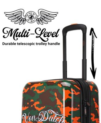 Camo Small Expandable Hardside Carry-On Spinner Suitcase