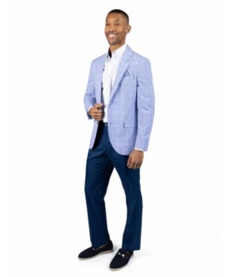 Men's Melange Windowpane Sport Coat