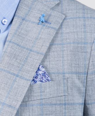 Men's Melange Windowpane Sport Coat