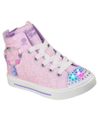 Little Girls Twinkle Toes: Twinkle Sparks - Forever Bestie High Top Light-Up Casual Sneakers from Finish Line
