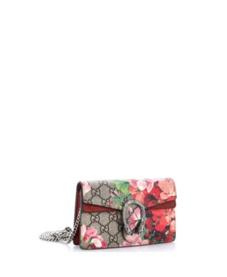 Super Mini Dionysus Bag Blooms Print GG Coated Canvas