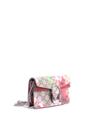 Super Mini Dionysus Bag Blooms Print GG Coated Canvas