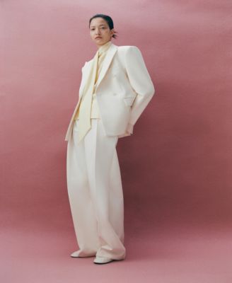 Women's Fitted Double-Breasted Blazer