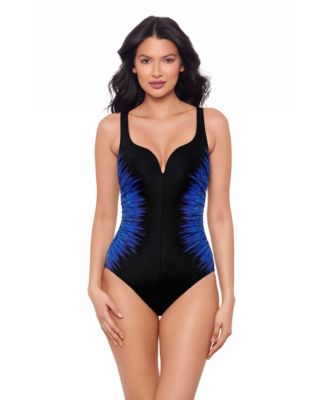 Women's Tummy Control Sweetheart Neck One-Piece Swimsuit