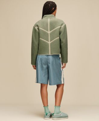 UGG Women's Karsyn Lettuce Edge Quarter Logo Socks