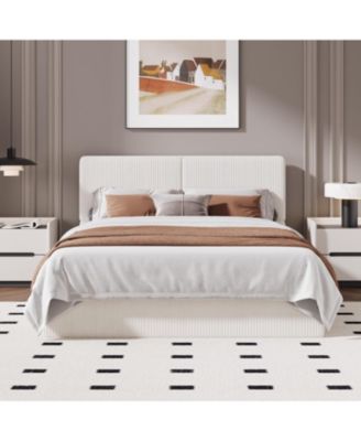 Upholstered Bed, Soft and Cozy Bed Frame, Modern Design, No Box Spring Needed for Bedroom, Easy Assembly