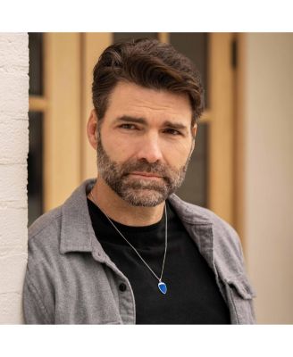 Men's St. Michael Pendant Sterling Silver, 21" Micro Cuban Chain