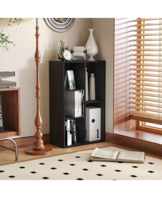 5 Cube Storage Bookshelf Kids Toy Organizer Horizontal Vertical, Black