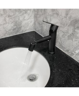 Bathroom sink faucet, single hole bathroom faucet modern single handle vanity basin faucet