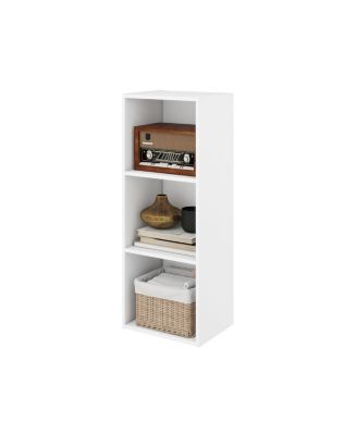 3 Cube Decorative Bookshelf Open Bookcase Toy Storage Organizer Horizontal Vertical, White